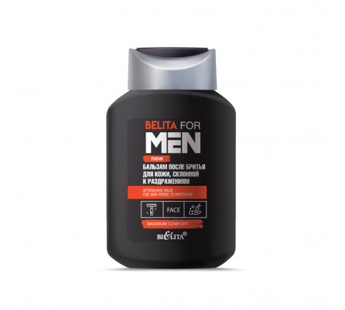 НОВ Б-м П/Бритья д/кожи Склон.к Раздраж-BELITA FOR MEN